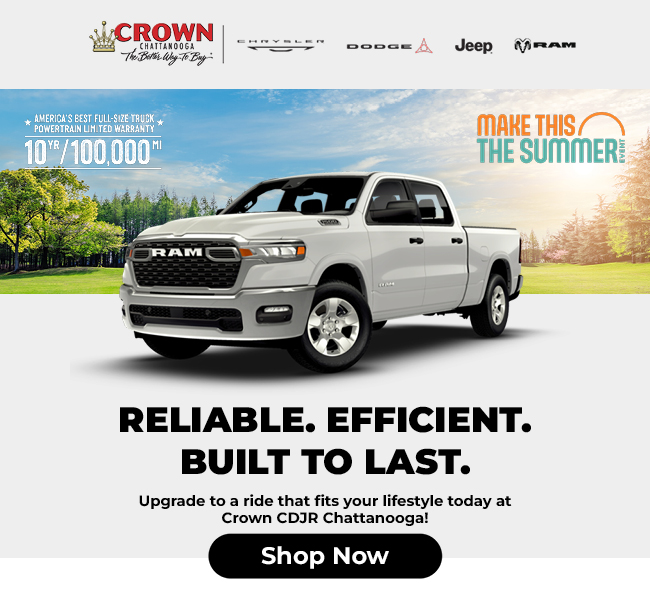 Reliable, fast, efficient trucks at Crown CDJR Chattanooga