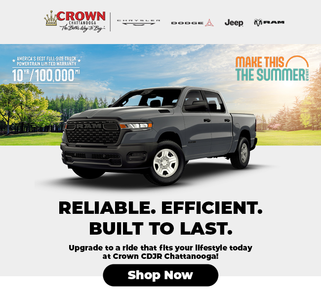 Reliable, efficient, built to last trucks at Crown CDJR Chattanooga