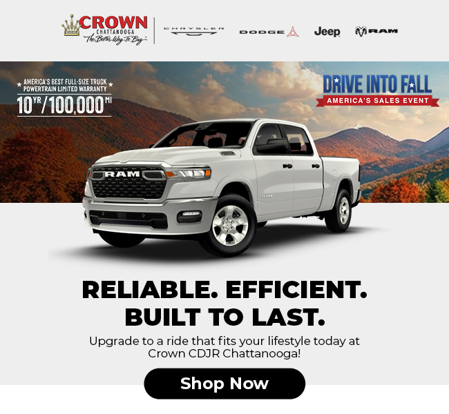 Reliable, efficient, built to last trucks at Crown CDJR Chattanooga
