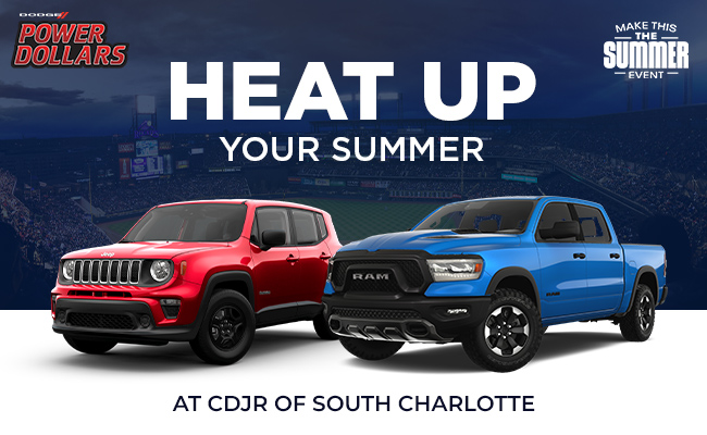 Heat up your summer at CDJR of South Charlotte