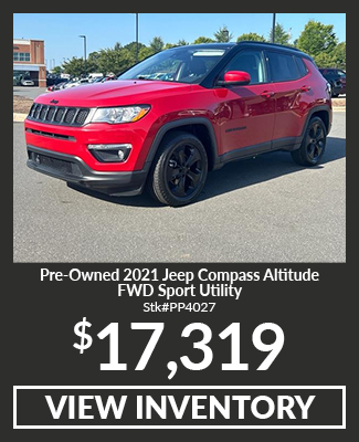 Pre-Owned 2021 Jeep Compass Altitude FWD Sport Utility