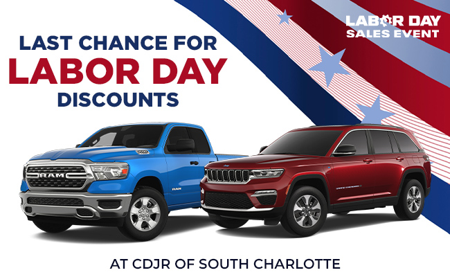 End of summer Deals at CDJR of South Charlotte