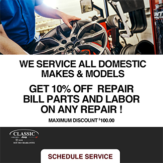 Get 10 precent off repair bill parts and labor on any repair