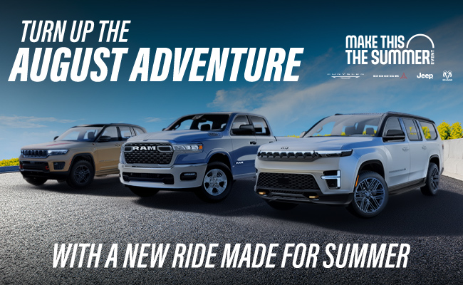 Turn up the august adventure with a new ride made for summer