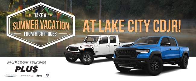 Take a summer vacation at Lake City CDJR