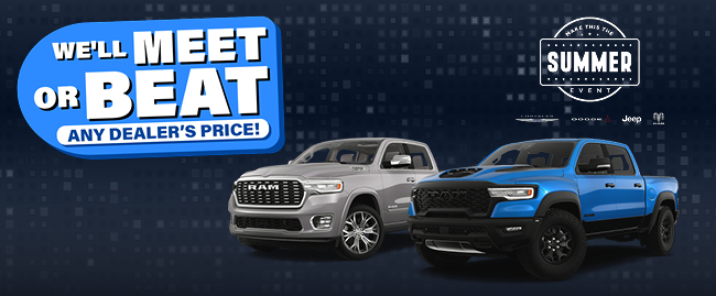 We will meet or beat any dealers price at Lake City CDJR