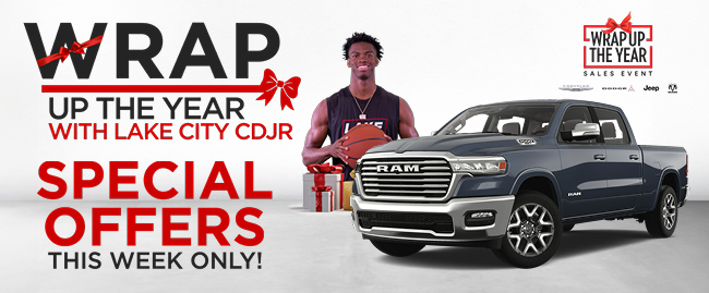 Wrap up the year with Lake City CDJR - Special Offers this week only - Wrap Up the Year Sales Event
