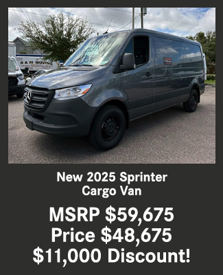 2025 Mercedes-Benz Sprinter cargo van offer