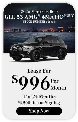 2026	Mercedes-Benz	GLE 53 AMG® 4MATIC®	SUV offer