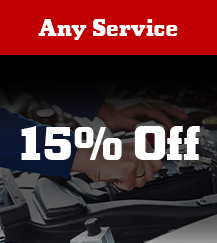 Any Service 15 percent off