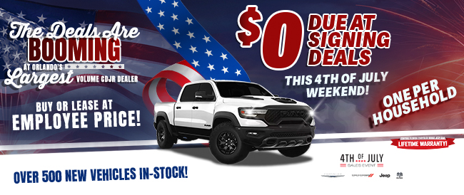 The deals are booming at Orlandos largest volume CDJR dealer