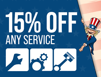 Any Service 15 percent off