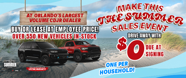 The deals are booming at Orlandos largest volume CDJR dealer