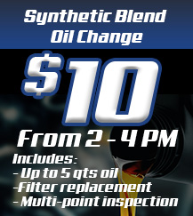 Synthetic blend Oil change packages