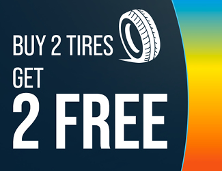 Tire service special - Buy 3 tires get 1 free