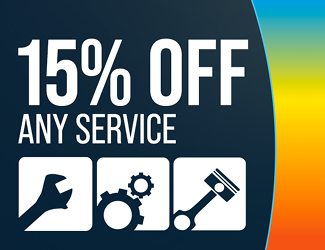 Any Service 15 percent off