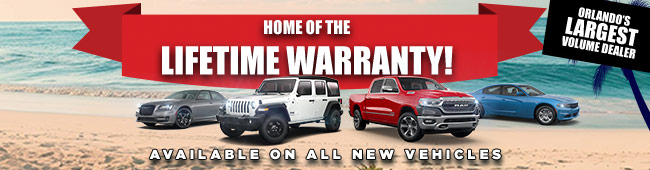 Home of the Lifetime Warranty - available on all new vehicles