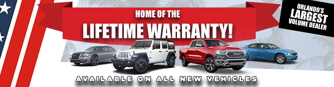 Home of the Lifetime Warranty - available on all new vehicles