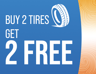 Tire service special - Buy 3 tires get 1 free