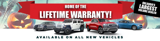 Home of the Lifetime Warranty - available on all new vehicles