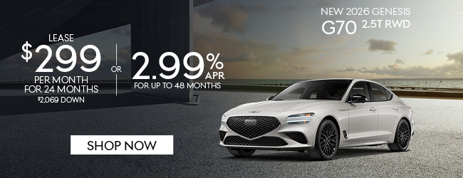 2026 Genesis G70 2.5T RWD Offer