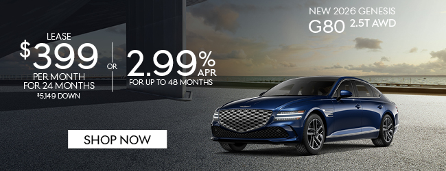 2026 Genesis G80 2.5T AWD offer