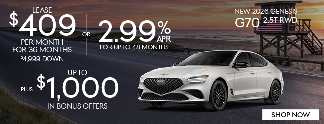 2026 Genesis G70 2.5T RWD Offer