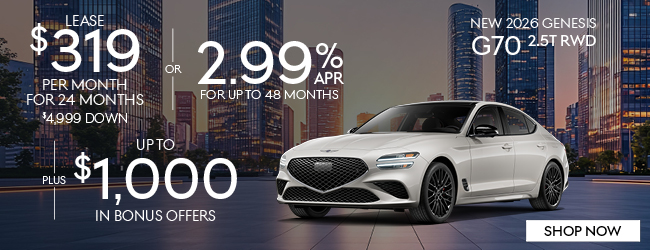 2026 Genesis G70 2.5T RWD Offer