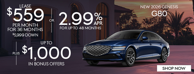 2026 Genesis G80 2.5T AWD Offer