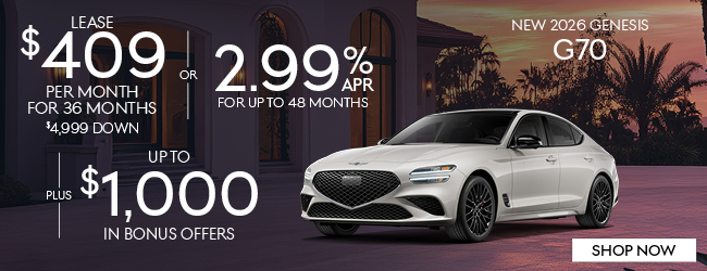 2026 Genesis G70 2.5T RWD Offer