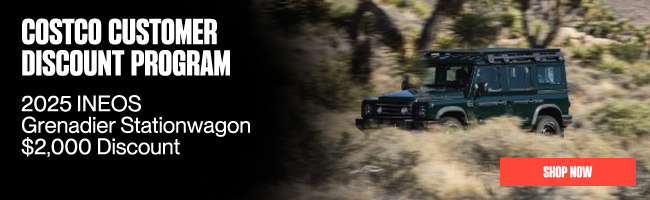 Costco customer discount program - 2025 INEOS Grenadier Stationwagon $2000 Discount