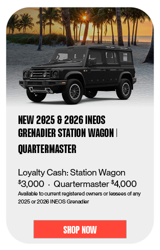 2025 & 2026 INEOS Grenadier Station Wagon | Quartermaster offer