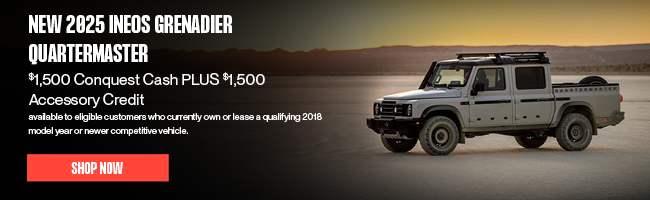 New 2025 and 2026 INEOS Grenadier Station Wagon or Quartermaster offer