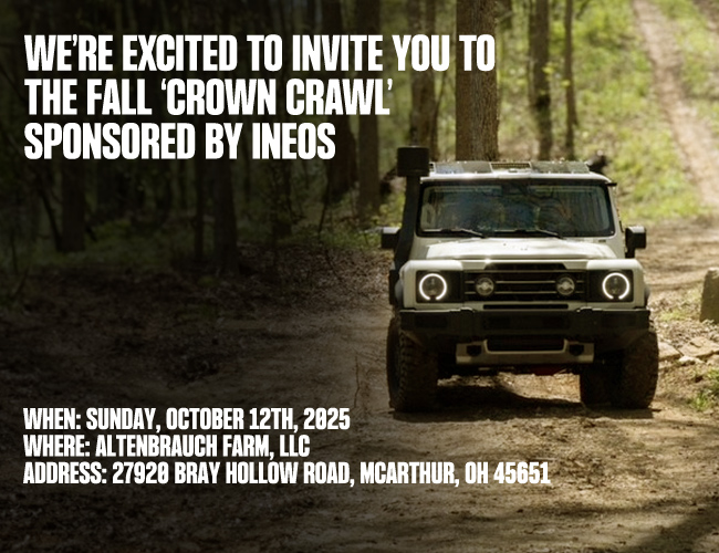 we are excited to invite you to the first annual Crown Crawl sponsored by INEOS