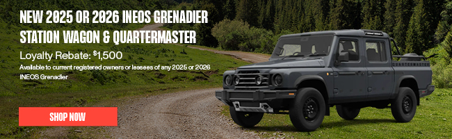New 2025 and 2026 INEOS Grenadier Station Wagon or Quartermaster offer