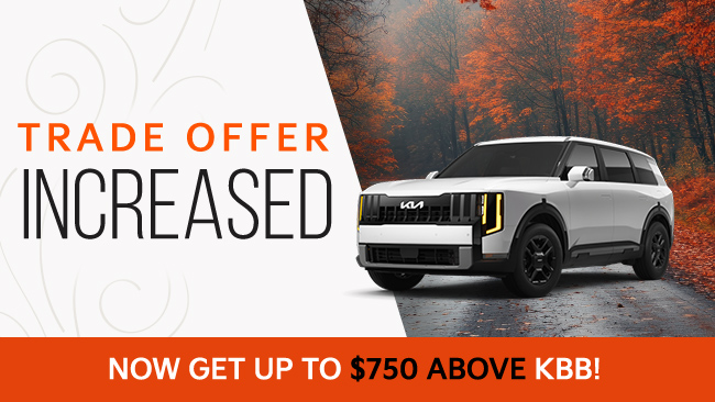 Trade Offer increased - Now Get up to $750 above KBB