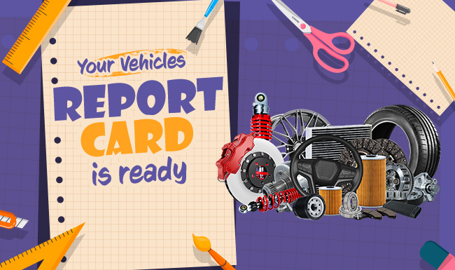 Your vehicles report card is ready