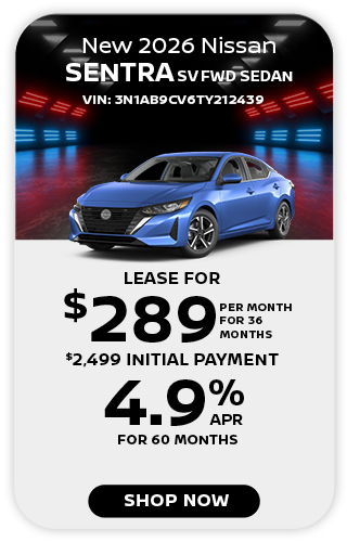New 2026 Nissan Sentra SV FWD offer