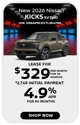New 2026 Nissan Kicks SV FWD Offer