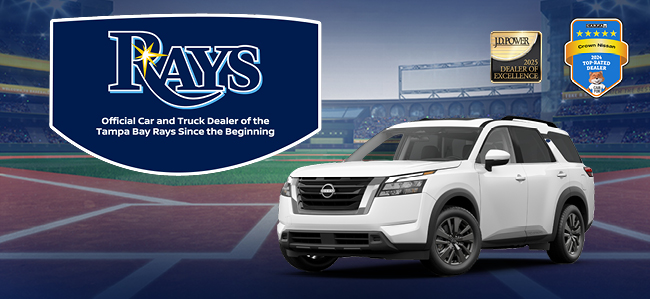 Rays - Official Car and truck dealer od the Tampa Bay Rays since the beginning Crown Nissan 