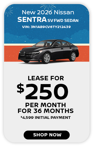 New 2026 Nissan Sentra SV FWD offer