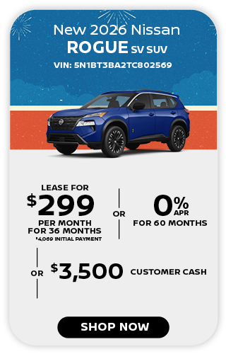 New 2026 Nissan Rouge SV SUV Offer