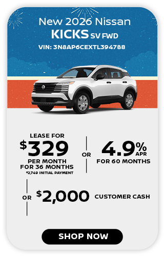 New 2026 Nissan Kicks SV FWD Offer