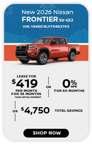 New 2026 Nissan Frontier SV 4X2 offer