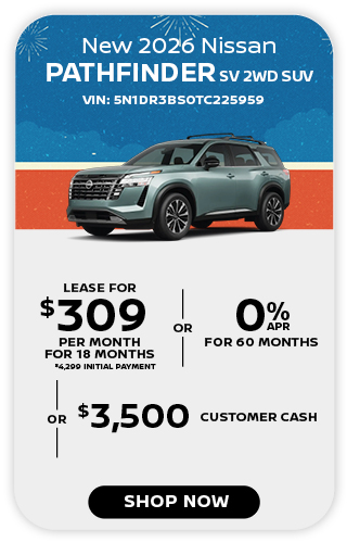 New 2026 Nissan Pathfinder SV 2WD SUV offer