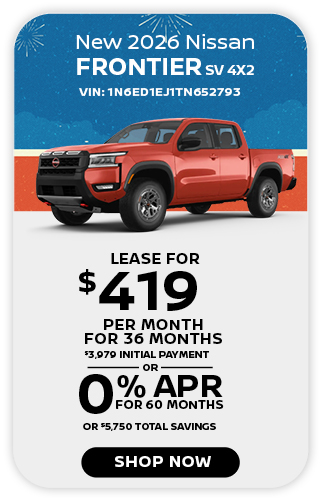New 2026 Nissan Frontier SV 4X2 offer
