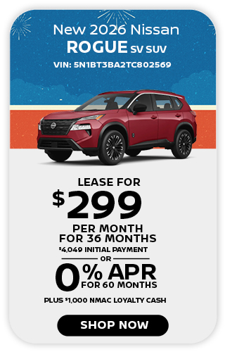 New 2026 Nissan Rouge SV SUV Offer