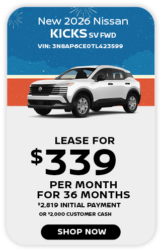 New 2026 Nissan Kicks SV FWD Offer