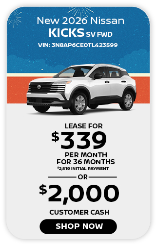 New 2026 Nissan Kicks SV FWD Offer