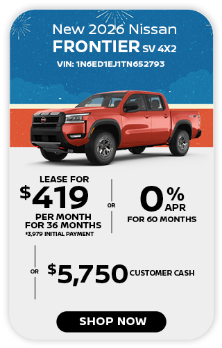 New 2026 Nissan Frontier SV 4X2 offer